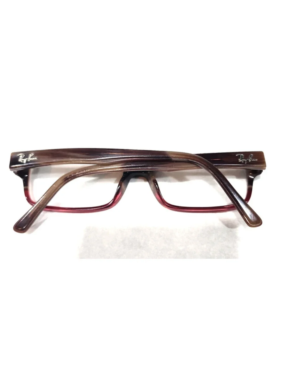 Ray Ban RB5169 5541 Brown Red Fade Rectangle Eyeglasses 54-16 140